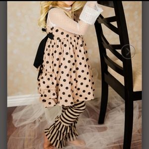 Oopsie Daisy boutique Girls 3 pc set outfit dress